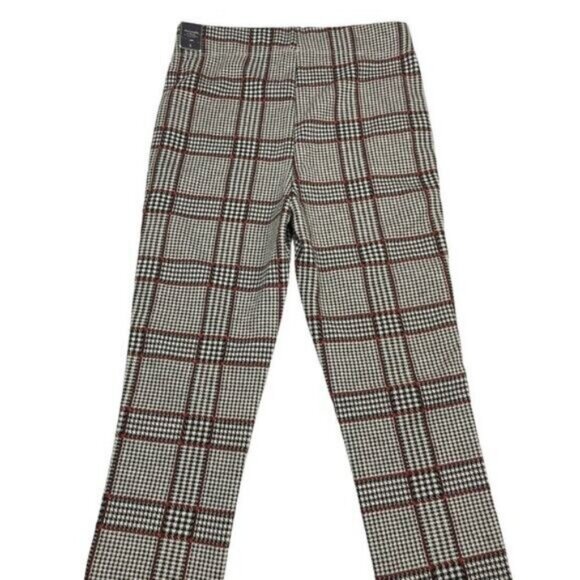 Abercrombie & Fitch Velvet Plaid Pull On Legging Small - Picture 7 of 8